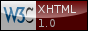 Valid XHTML 1.0 Transitional, Custom icon by TopPage Design, ltd.